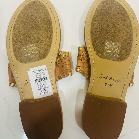 Jack Rogers Gold Tan Sandals with Medallion Design - Picture 5 of 5